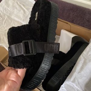 Black Ugg Slides